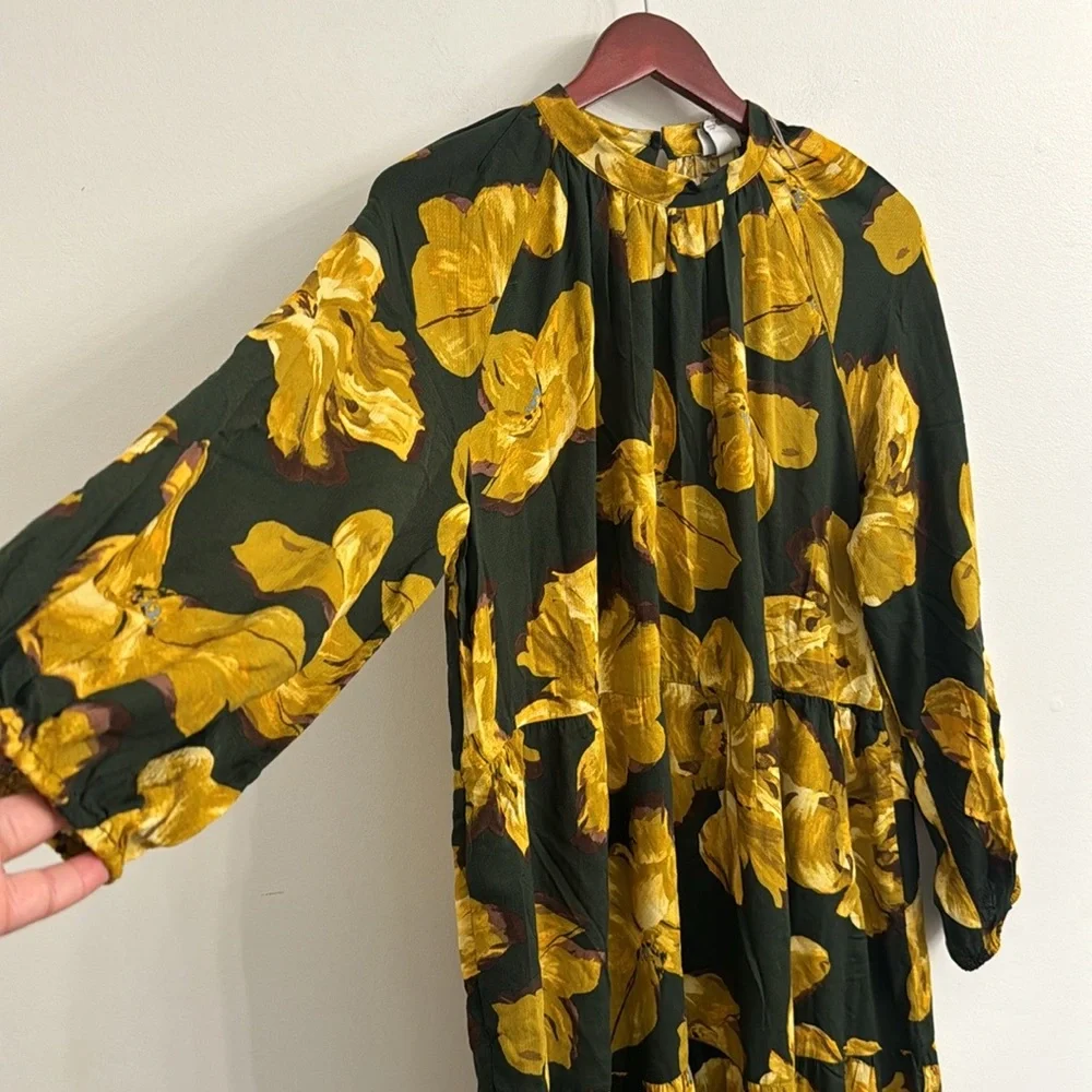 A new day Floral midi Long Sleeve Dress Sz xl - Picture 5 of 6